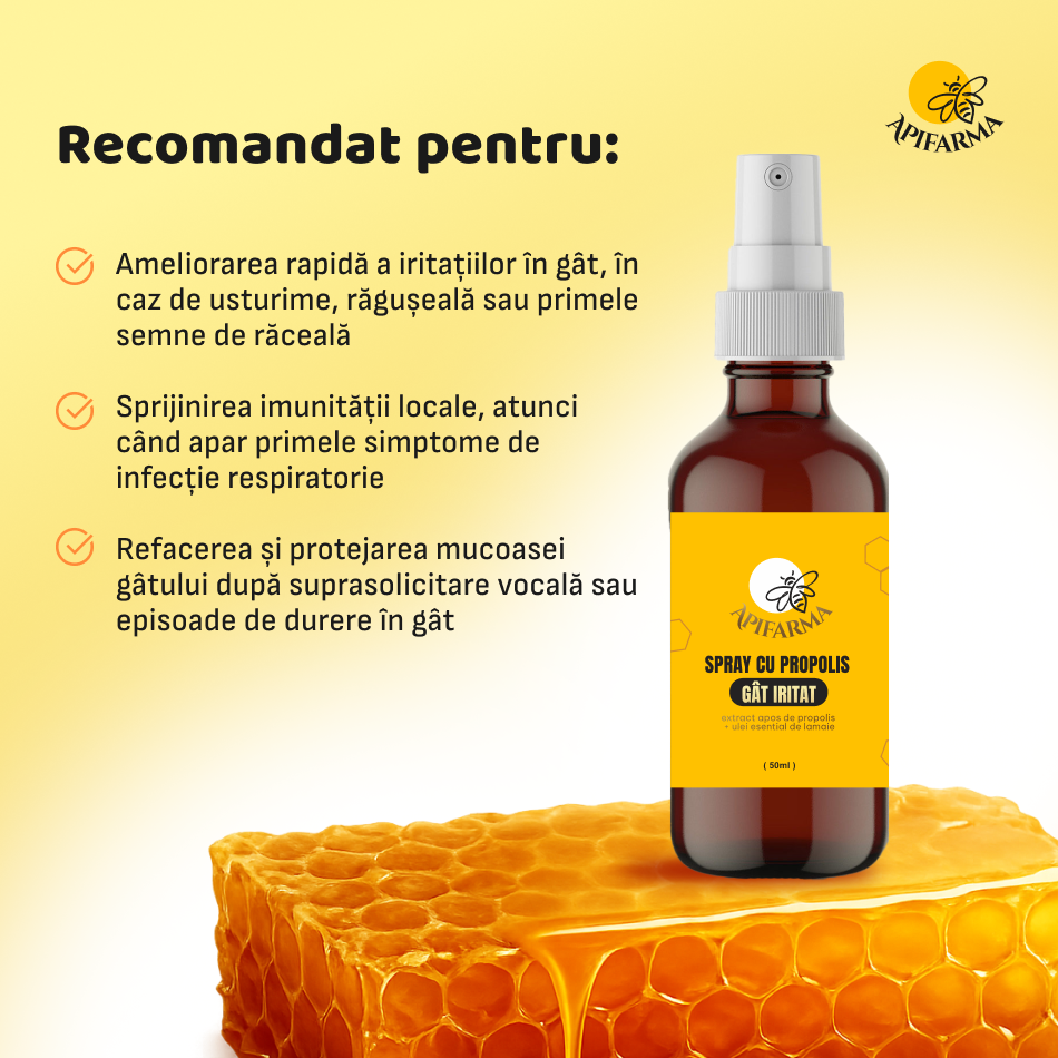 Spray cu Propolis – Gât Iritat