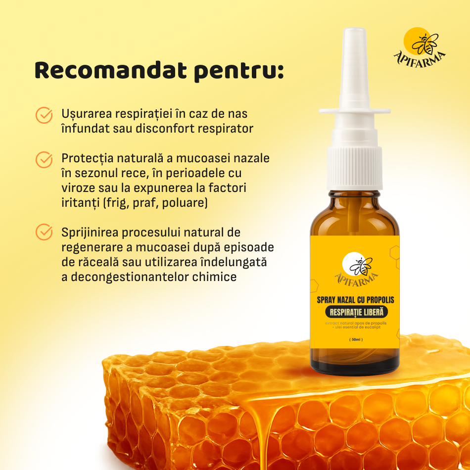 Spray Nazal cu Propolis - Respirație Liberă