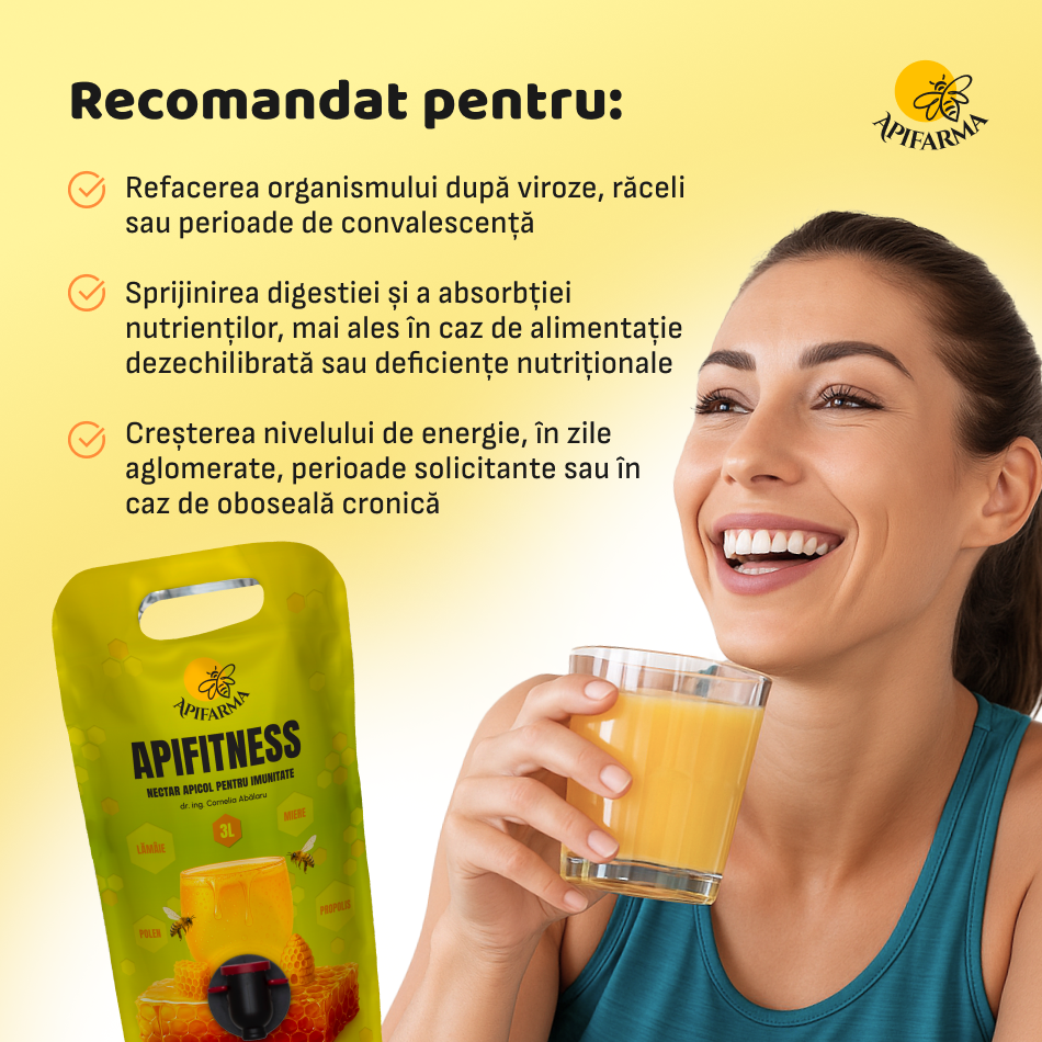 ApiFitness Nectar Apicol pentru Revitalizare