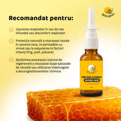 Spray Nazal cu Propolis - Respirație Liberă